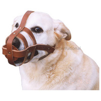 Dog Muzzle Leather Large                