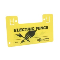 Electric Fence Warning Sign Yellow